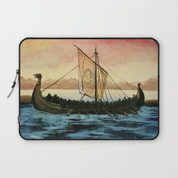 Drakkar, watercolor Computer Cover by Katarina Rachi - Laptop Sleeve - 13"