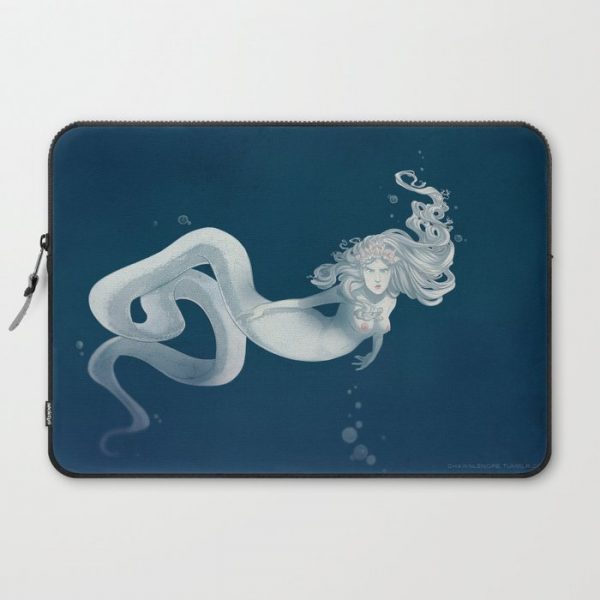 Elegant Sea Snake Mermaid Computer Cover by shawnlenore - Laptop Sleeve - 15"