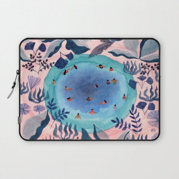 Emerald jungle pool Computer Cover by Helo Birdie - Laptop Sleeve - 13"