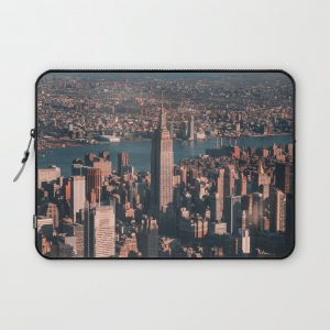 Empire State Building seen from a plane Computer Cover by Constantine - Laptop Sleeve - 13"