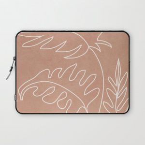 Engraved Plant Line Computer Cover by Flow Line - Laptop Sleeve - 13"