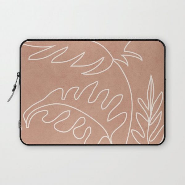 Engraved Plant Line Computer Cover by Flow Line - Laptop Sleeve - 13"