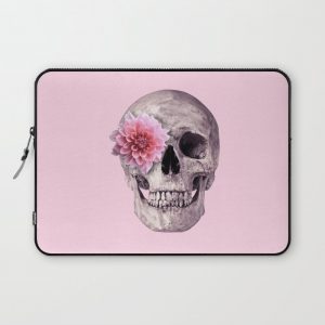 FLOWER SKULL Computer Cover by Paul Fuentes - Laptop Sleeve - 13"