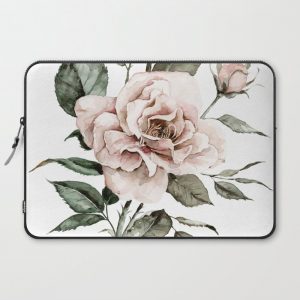 Faded Pink Rose Computer Cover by Shealeen Louise - Laptop Sleeve - 15"