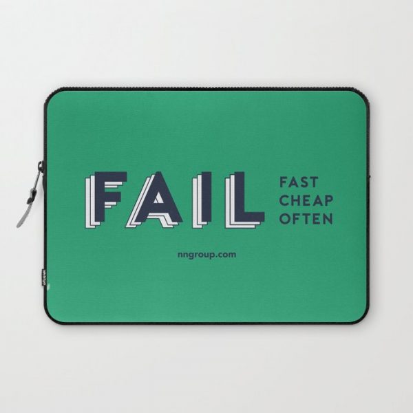 Fail Fast, Fail Cheap, Fail Often Computer Cover by Nielsen Norman Group - Laptop Sleeve - 13"