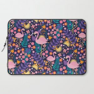 Flamingo Tropical Computer Cover by Carly Watts - Laptop Sleeve - 15"