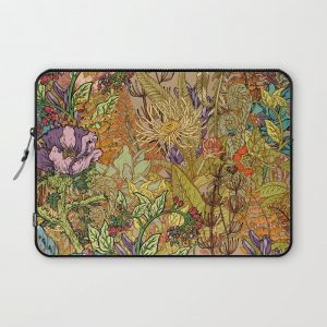 Floral Garden Computer Cover by Beery Method - Laptop Sleeve - 13"