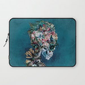 Floral Skull RP Computer Cover by RIZA PEKER - Laptop Sleeve - 13"