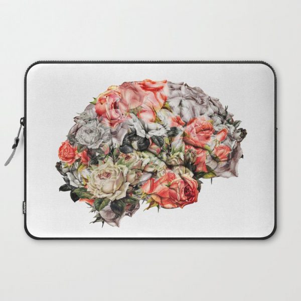 Flower Brain Computer Cover by Kiki collagist - Laptop Sleeve - 15"