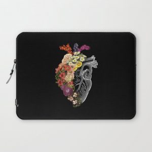 Flower Heart Spring Computer Cover by Tobe Fonseca - Laptop Sleeve - 13"