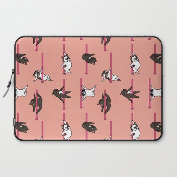 French Bulldog Pole Dancing Club Computer Cover by Huebucket - Laptop Sleeve - 15"