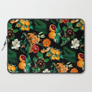 Fruit and Floral Pattern Computer Cover by Burcu Korkmazyurek - Laptop Sleeve - 15"