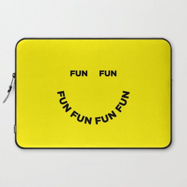 Fun Fun Fun Computer Cover by Julia Walck - Laptop Sleeve - 15"