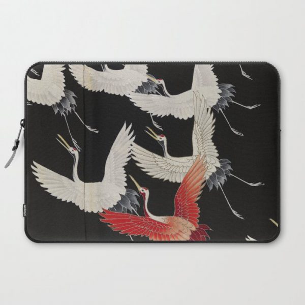 Furisode with a Myriad of Flying Cranes (Japan) Computer Cover by TheArtDeal - Laptop Sleeve - 15"