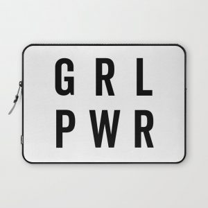 GRL PWR / Girl Power Quote Computer Cover by EnvyArt - Laptop Sleeve - 13"