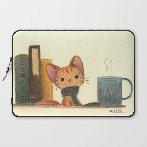 Ginger cat Computer Cover by Laure S - Laptop Sleeve - 15"