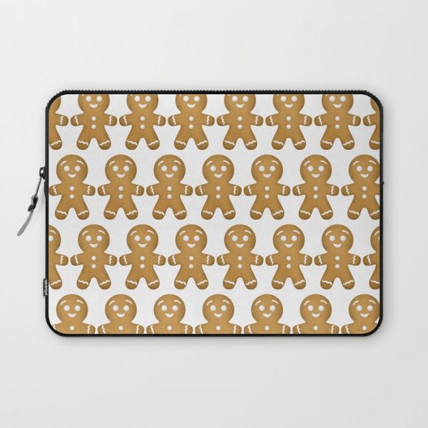 Gingerbread Cookies Pattern Computer Cover by A Little Leafy - Laptop Sleeve - 13"