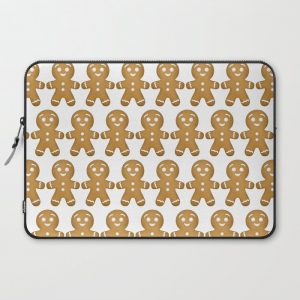 Gingerbread Cookies Pattern Computer Cover by A Little Leafy - Laptop Sleeve - 15"