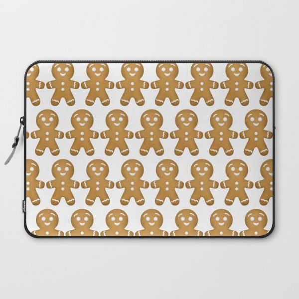 Gingerbread Cookies Pattern Computer Cover by A Little Leafy - Laptop Sleeve - 15"