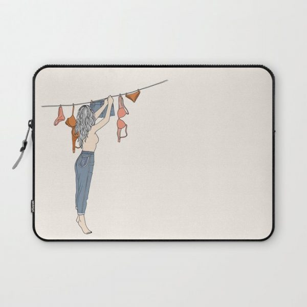 Girl Next Door Computer Cover by Bec Flattley - Laptop Sleeve - 13"