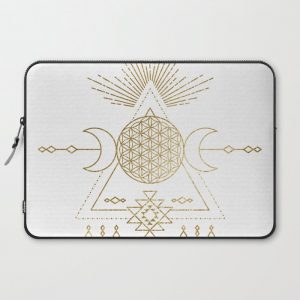 Golden Goddess Mandala Computer Cover by Nature Magick - Laptop Sleeve - 15"