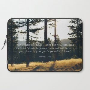 Golden Jeremiah 29:11 Computer Cover by move-mtns - Laptop Sleeve - 15"