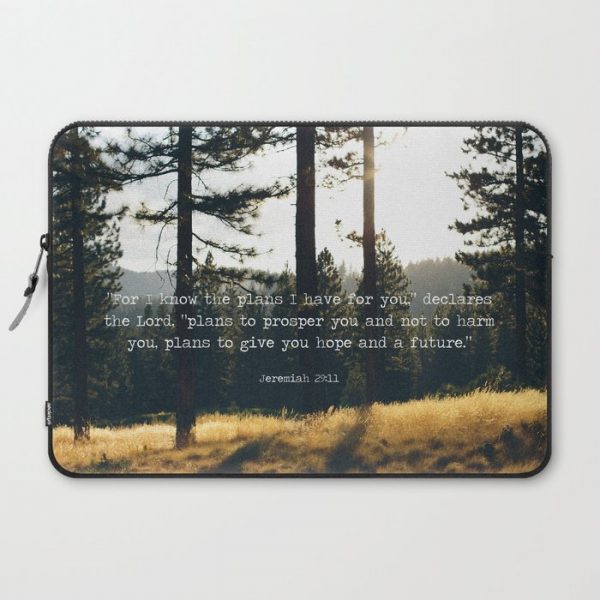 Golden Jeremiah 29:11 Computer Cover by move-mtns - Laptop Sleeve - 15"