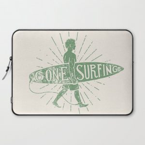 Gone Surfing Computer Cover by Babylon Vibes - Laptop Sleeve - 15"