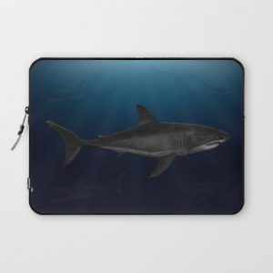 Great White Shark - Cruising. Computer Cover by G.B.Artdesign - Laptop Sleeve - 13"