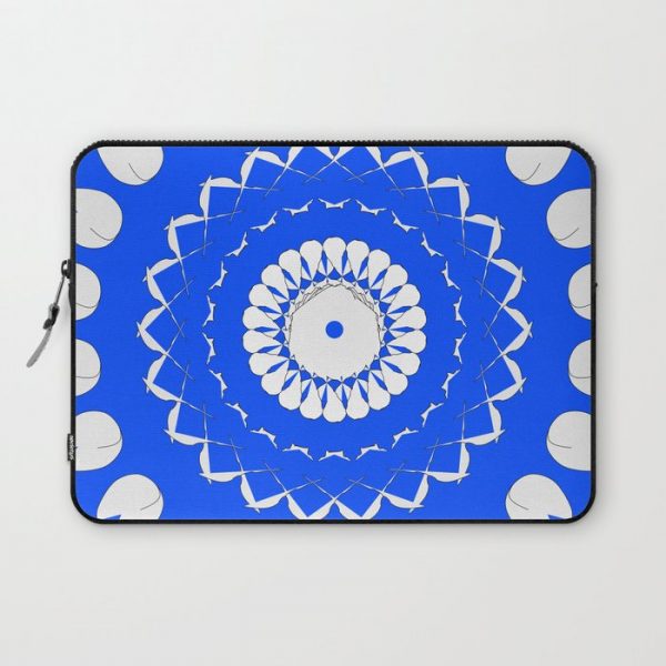 Greek Blue & White Mosaic Computer Cover by Willow & Tides - Laptop Sleeve - 13"