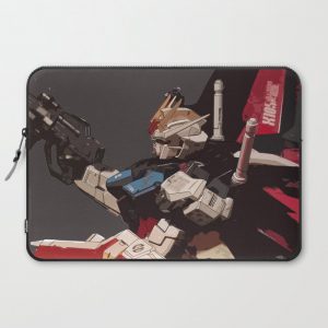 Gundam Aile Strike Digital Painting Computer Cover by Vito Fabrizio Brugnola - Laptop Sleeve - 15"