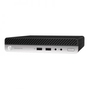 HP Inc. 4AC52UT#ABA SmartBuy ProDesk 400 G4 8th Gen Intel Core i5-8500T 2.1GHz Mini Desktop PC - 4GB RAM 500GB HDD UHD Graphics 630 Gigabit Etherne