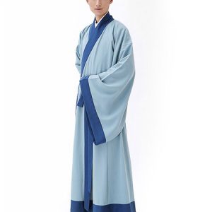 Halloween Chinese Costume Men's Scholar Gown Outfit Ancient Traditional Fancy Dress