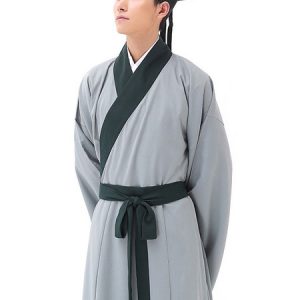 Halloween Chinese Costume Men's Scholar Gown Outfit Ancient Traditional Fancy Dress