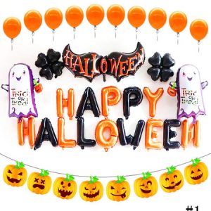 Halloween Costume Balloon Latex Print Holiday Decoration