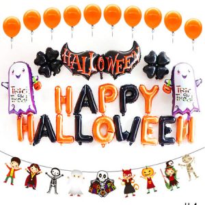 Halloween Costume Balloon Latex Print Holiday Decoration