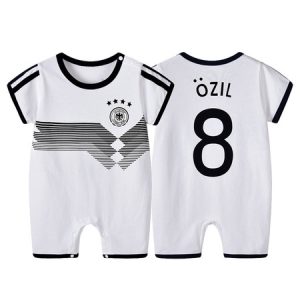 Halloween Costume Kids Neymar 2020 FIFA World Cup Short Sleeve Jumpsuits