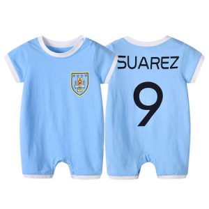 Halloween Costume Kids Neymar 2020 FIFA World Cup Short Sleeve Jumpsuits