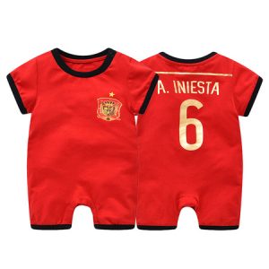 Halloween Costume Kids Neymar 2020 FIFA World Cup Short Sleeve Jumpsuits