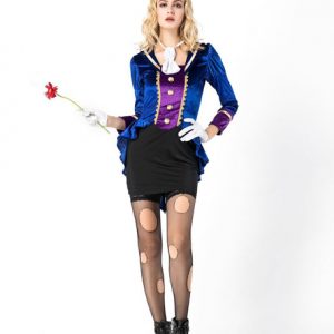 Halloween Costume Women Blue Dresses Outfit