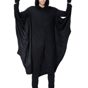 Halloween Costumes Man's Black Jumpsuit Gloves Milk Silk Halloween Holidays Costumes