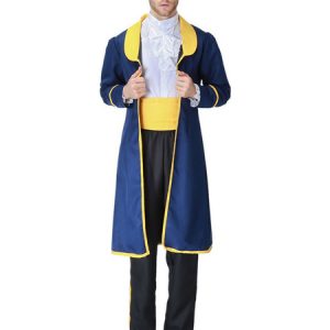 Halloween Costumes Men's Prince Style Shirt Overcoat Blue Uniform Cloth Multicolor Halloween Holidays Costumes