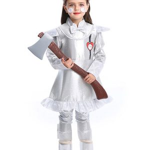 Halloween Costumes Wizard Of OZ Kids Cosplay Silver Hat Pants Polyester Kids Cosplay Costumes