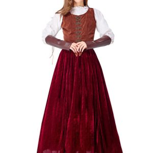 Halloween Costumes Women's Carnival Costumes Gothic Long Skirt Holiday Costume Halloween