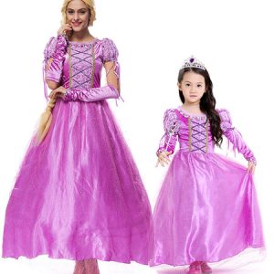 Halloween Costumes Women's Princess Arm Cover Dress Pearl Pink Polyester Halloween Holidays Costumes