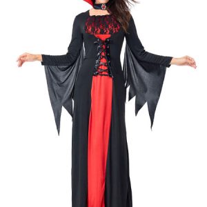 Halloween Costumes Women's Vampire Choker Black Dress Lace Halloween Holidays Costumes