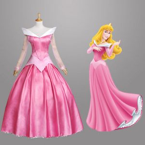 Halloween Pink Sleeping Beauty Costume Women's Princess Costume Cosplay Halloween