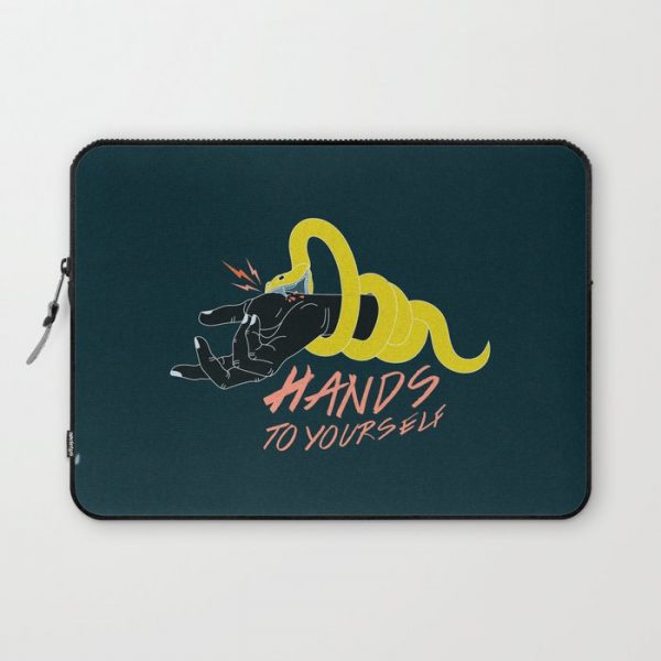 Hands to Yourself Computer Cover by Vicious Trollop - Laptop Sleeve - 13"