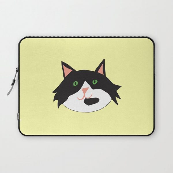 Happy Cat Computer Cover by enlarsen - Laptop Sleeve - 13"