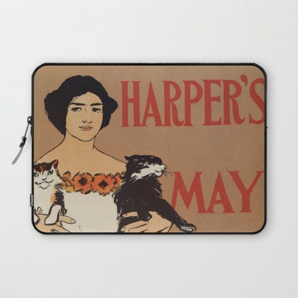 Harper's May 1898 Computer Cover by aapshop - Laptop Sleeve - 13"